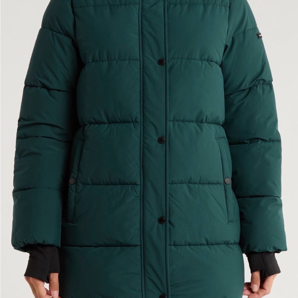 BCBGeneration Deep Green Puffer Coat